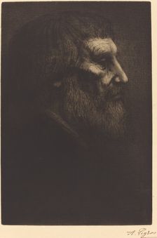 Head of a Beggar (Tete de mendiant). Creator: Alphonse Legros