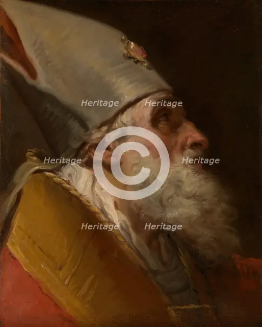 Head of a Bishop, ca. 1770. Creator: Gaetano Gandolfi.