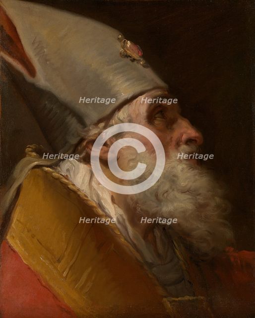 Head of a Bishop, ca. 1770. Creator: Gaetano Gandolfi.
