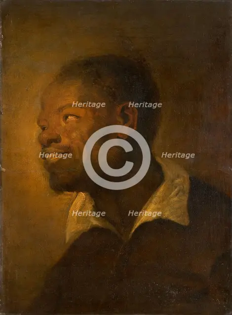 Head of a Black African, c1640-1650. Creator: Follower of Anthony van Dyck.