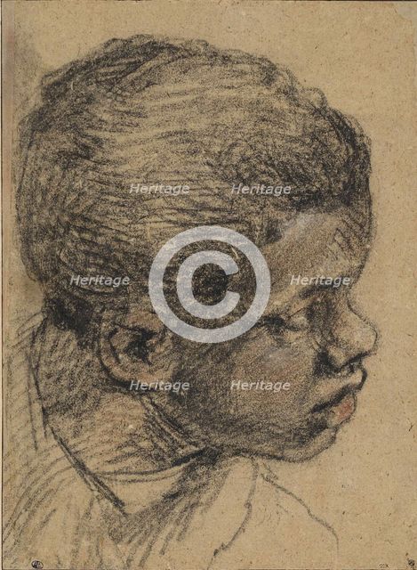 Head of a black boy, 16th century. Creator: Veronese, Paolo (1528-1588).