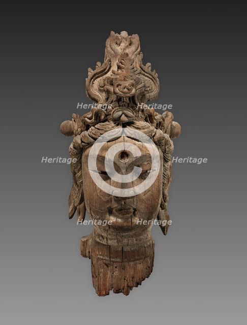 Head of a Bodhisattva, 1100s. Creator: Unknown.