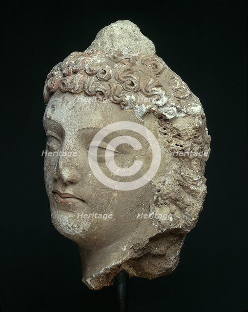 Head of a Bodhisattva, 4th/6th century. Creator: Unknown.