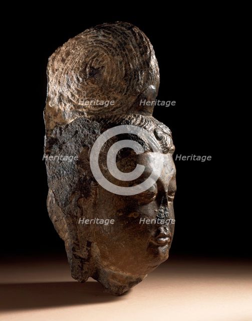 Head of a Bodhisattva (Pusa), between c.700 and c.800. Creator: Unknown.