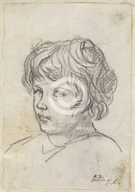 Head of a Boy, 1775/80. Creator: Jacques-Louis David.