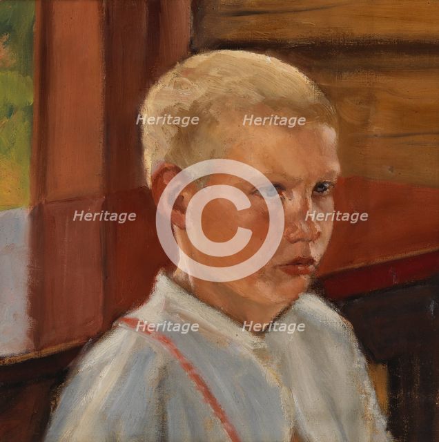Head of a Boy, 1895-1904. Creator: Eemil Halonen.