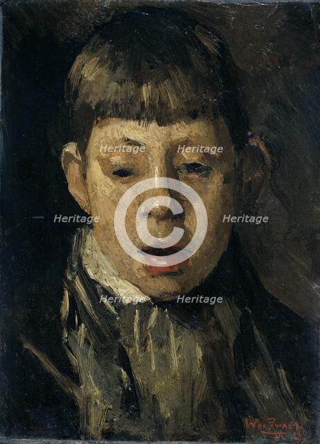 Head of a boy, c.1880-c.1890.  Creator: Willem de Zwart.