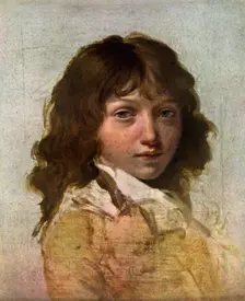 Head of a Boy early 19th century.Artist: Louis Leopold Boilly
