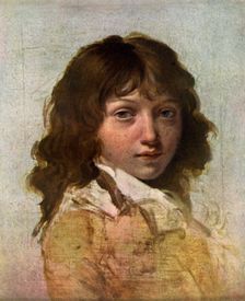 Head of a Boy early 19th century.Artist: Louis Leopold Boilly