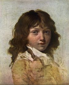 Head of a Boy early 19th century.Artist: Louis Leopold Boilly