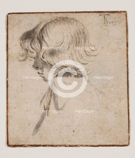Head of a Boy in Profile, c1634. Creator: Gerard Terborch II.