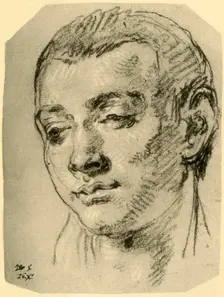 Head of a Boy mid 18th century, (1928). Artist: Giovanni Battista Tiepolo