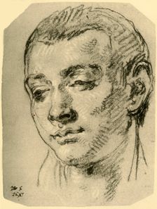 Head of a Boy mid 18th century, (1928). Artist: Giovanni Battista Tiepolo