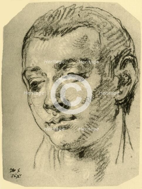 'Head of a Boy', mid 18th century, (1928). Artist: Giovanni Battista Tiepolo.