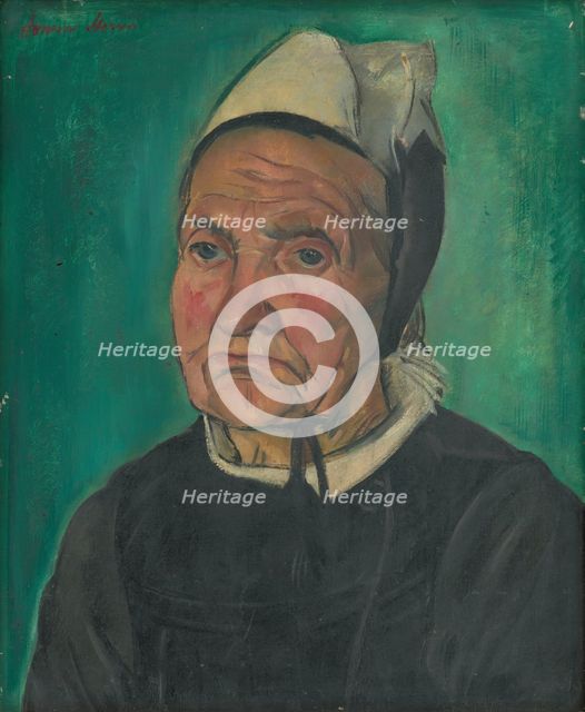 Head of a Breton Woman, 1930-1935. Creator: Armín Stern.