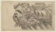 Head of a Child on the Bow of a Ship, from Divers Masques, ca. 1635-45. Creator: Francois Chauveau