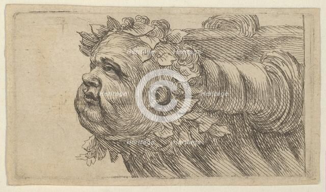 Head of a Child on the Bow of a Ship, from Divers Masques, ca. 1635-45. Creator: Francois Chauveau.