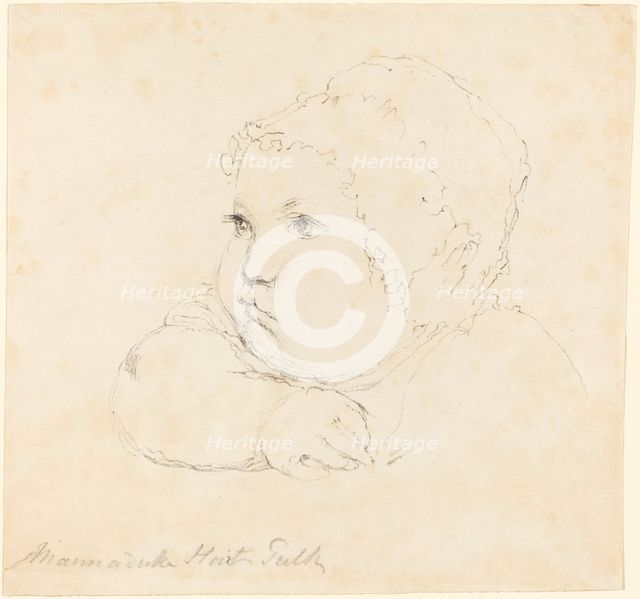 Head of a Child in a Cap. Creator: Unknown.