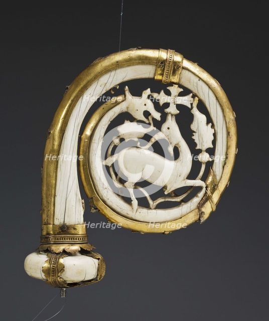 Head of a Crosier with the Depiction of the Lamb, 11th-12th century. Artist: West European Applied Art  