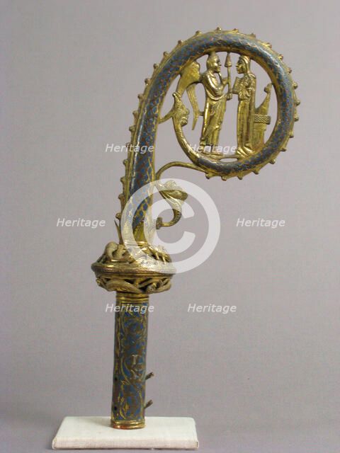 Head of a Crozier with the Annunciation, French, ca. 1225-50. Creator: Unknown.