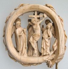 Head of a Crozier with the Virgin and Child and Angels, French, ca. 1300-1325. Creator: Unknown