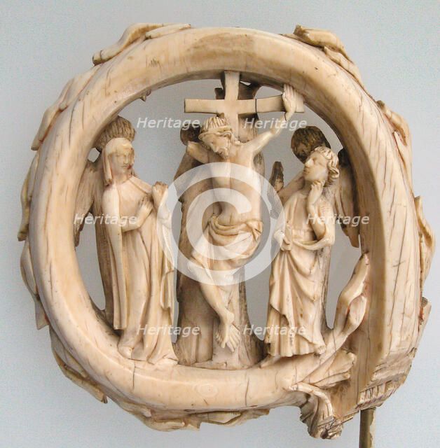 Head of a Crozier with the Virgin and Child and Angels, French, ca. 1300-1325. Creator: Unknown.