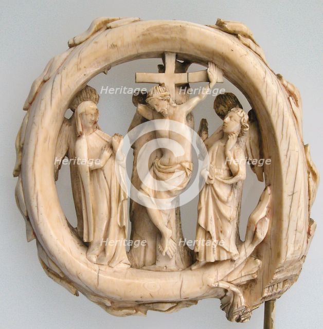 Head of a Crozier with the Virgin and Child and Angels, French, ca. 1300-1325. Creator: Unknown.