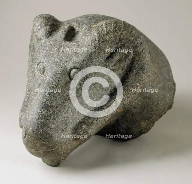 Head of a Cryosphinx, Late Period (724-333 BCE). Creator: Unknown.