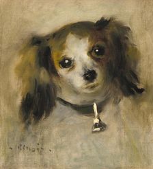 Head of a Dog, 1870. Creator: Pierre-Auguste Renoir