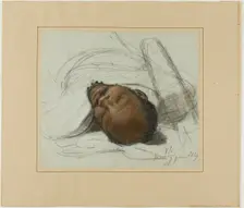 Head of a Fallen Soldier, 1847. Creator: Jean-Victor Schnetz