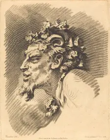 Head of a Faun. Creator: Gilles Demarteau