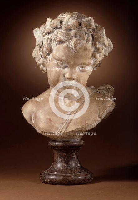 Head of a Faun, c.1750. Creator: Louis-Claude Vassé.