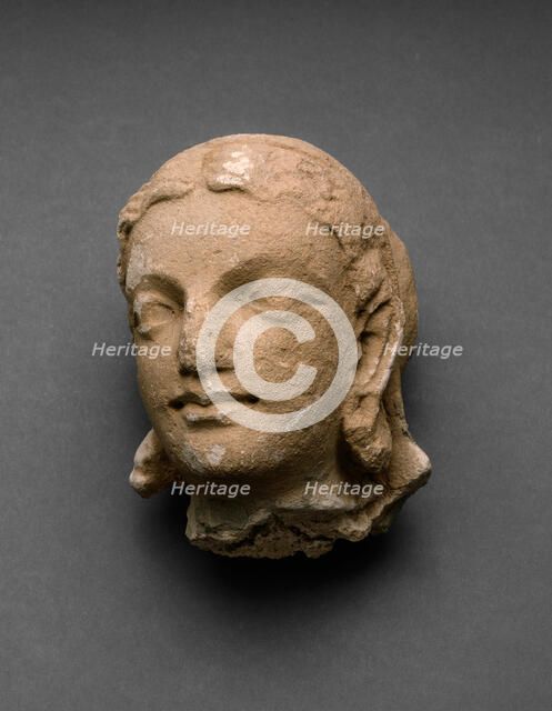 Head of a Female Adorant, 4th/5th century. Creator: Unknown.