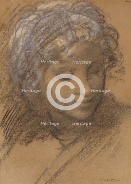 Head of a Female Figure (recto); Female Nude (verso), about 1610. Creator: Giulio Cesare Procaccini.