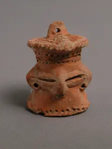 Head of a Female Figurine, Coptic, 4th-7th century. Creator: Unknown