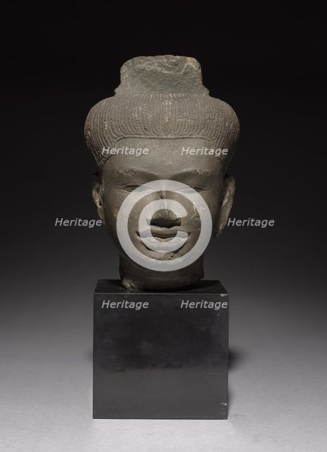 Head of a Follower of Shiva, 900s. Creator: Unknown.