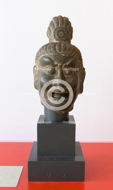 Head of a Guardian King, n.d., style of Tang dynasty (618-907). Creator: Unknown.