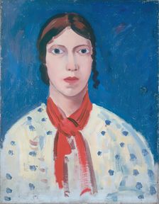 Head of a Gypsy, 1909. Creator: James Dickson Innes