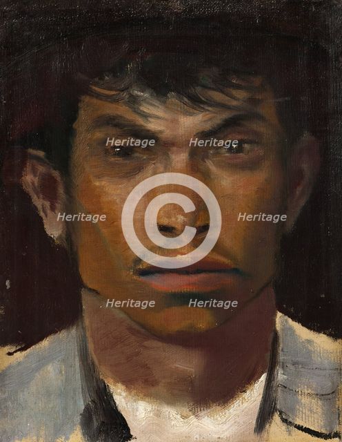 Head of a Gypsy, 1910-1914. Creator: Ladislav Mednyanszky.