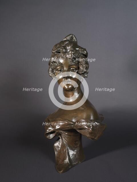 Head of a Girl, 1870-1920. Creator: Georges van der Straeten.