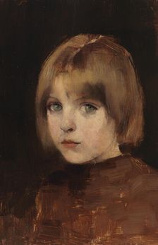 Head of a Girl, 1886. Creator: Helene Schjerfbeck