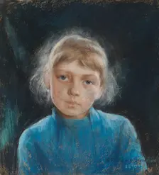 Head of a girl, 1890. Creator: Hanna Frosterus-Segerstrale
