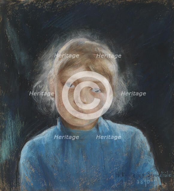 Head of a girl, 1890. Creator: Hanna Frosterus-Segerstrale.