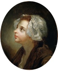 Head of a Girl 18th century. Artist: Jean-Baptiste Greuze