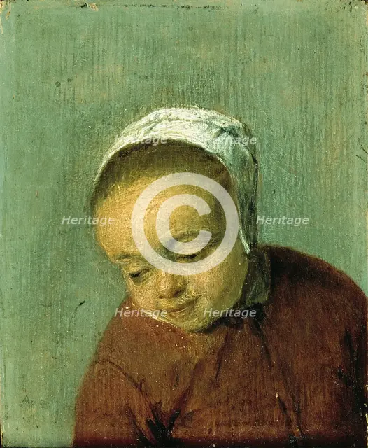 Head of a Girl, between 1655 and 1665. Creator: Adriaen van Ostade.