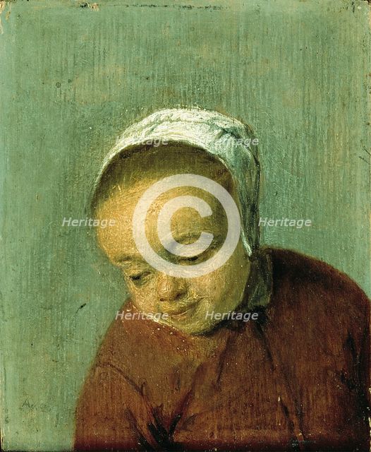 Head of a Girl, between 1655 and 1665. Creator: Adriaen van Ostade.