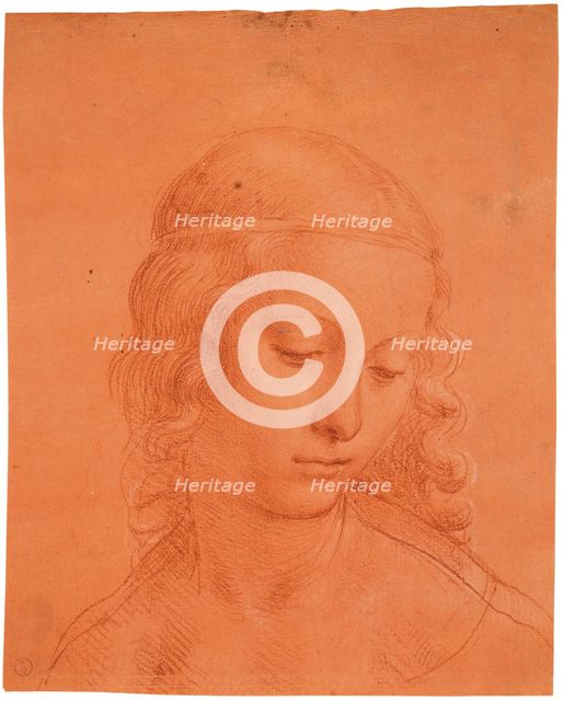 Head of a girl, c.1510. Creator: Leonardo da Vinci (1452-1519).