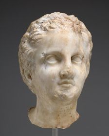 Head of a Girl from a Grave Naiskos, about 320 BC. Creator: Unknown