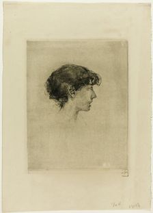 Head of a Girl, Profile, n.d. Creator: Robert Frederick Blum