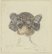 Head of a girl with a cap, seen from behind, c1771-1772. Creator: Georg Melchior Kraus